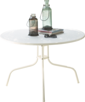 Metal Patio Table-Brown