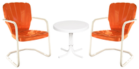 2 Heavy Duty Thunderbird Chairs/1 White Side Table